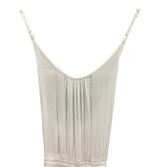 PRANA NWT Fernie Wide Leg Jumpsuit Swim Cover-Up, Size Medium, White - Picture 4 of 12